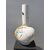 Earthenware vase with polychrome floral decoration. Nine of Bassano.     