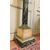 dars395 - column in green alps marble and brass, cm l 30 xh 111     