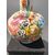 Earthenware vase with polychrome floral decoration. Nine of Bassano.     