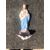 Acquasantiera in porcellana bisquit con figura di Cristo.Francia.
