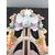 Openwork bisque porcelain stoup with bird and floral art-nouveau motifs. France.     