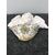Acquasantiera in maiolica con putto e coppa con decori a fiori e insetti.Manifattura di Angelo Minghetti.Bologna