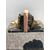 Coppia di fermalibri in bronzo e marmo raffiguranti teste di cane.Firma:H Payen.Francia.