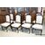 Group of 8 high-back upholstered chairs     