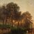 Dipinto francese paesaggio firmato 1899 