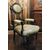 panc97 - two armchairs cm l 57 xh 104 x d. 57 a small table cm l 85 xh 66     