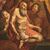 Antique Italian religious painting Saint Jerome from 19th century
