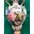 Coppia di vasi in maiolica decorati a fiori.Manifattura Antonibon,Nove di Bassano.
