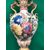 Coppia di vasi in maiolica decorati a fiori.Manifattura Antonibon,Nove di Bassano.