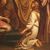 Antique Italian religious painting Saint Jerome from 19th century