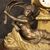 Orologio francese in bronzo e antimonio dorato