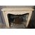 chm660 - fireplace in white Carrara marble, 19th century, cm l 134 xh 103     