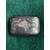 Scatolina portasigarette- tabacco in argento con motivo zigrinato,scudo con iniziali e data 30 Maggio 1883.