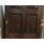 pti683 - walnut door with six carved panels, measuring cm l 91 xh 207     