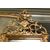 specc285 - specchiera dorata con cimasa scolpita, XX secolo, misura cm l 67 x h 154