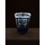 Daum-Majorelle - Vaso in vetro blu e ferro battuto