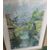 Watercolor with landscape 38 x 56 cm     