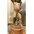 dars435 - putto portavaso in terracotta rappresentante Bacco, cm 50 x h 176  