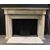 chm684 - fireplace in white Carrara marble complete with threshold, from Milan, first quarter of the 19th century, the fireplace measures cm 168.5 xh 120 x d. 33     