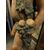 dars435 - putto portavaso in terracotta rappresentante Bacco, cm 50 x h 176  