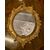 specc348 - specchiera ovale in legno dorato, epoca '800, cm l 69 x h 95