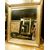 specc330 - simple nineteenth-century golden mirror, size cm l 75 xh 89 x d. 5     