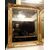 specc346 - specchiera in legno dorato, epoca '800, misura cm l 73 x h 85  
