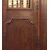 ptn188 door with mullioned openings, poplar, with frame