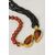 Black agate and red jasper necklace - G / 4     