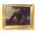 Pittura francese su tela  scena campestre con cornice dorata XVIII sec 