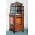 Walnut display cabinet with cherry wood interiors, original glassware, from Tuscany of the mid 19th century     