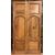 ptci306 due ante mosse noce da restaurare mis. h 222 x 117 cm 