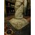 dars415 - acquasantiera in pietra, Luigi XIII, cm l 50 x h 137 x p. 50 