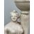 Oliera in terraglia traforata con due portasale a forma di figura neoclassica.Manifattura veneta,periodo impero.