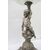 Silver centerpiece stand with putto - blown glass - vase - statue - 900     