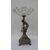 Silver centerpiece stand with putto - blown glass - vase - statue - 900     