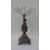 Silver centerpiece stand with putto - blown glass - vase - statue - 900     