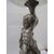 Silver centerpiece stand with putto - blown glass - vase - statue - 900     