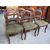 Group of six chairs luigi filippo walnut 1860 ca - to be restored     