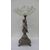 Silver centerpiece stand with putto - blown glass - vase - statue - 900     