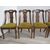 Group of six gondola chairs, Carlo X style in walnut - restoration. first 900     