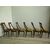 Group of six gondola chairs, Carlo X style in walnut - restoration. first 900     