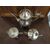 Teapot set, sugar bowl, silvered jug - silver plated - sheffield - &#39;900     