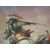 Grande quadro dipinto a olio su tela battaglia a cavallo - fine 800 - 140 x 99!