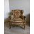Elegante poltrona veneziana laccata e dipinta - stile Luigi XV - barocchetto 900