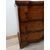 Walnut and briar veneered three-drawer cabinet - chest of drawers - chest of drawers - bedside table     