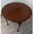 Round English coffee table - 81 cm round table - walnut stained beech - early 1900s     