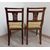 Pair of Empire chairs in walnut with carved folder - early 19th century - armchairs     