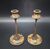 Pair of pyrography candlesticks &quot;Arts     