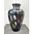 Globular glass vase covered with silver leaf and murrine.Signed Michielotto 1988.Murano.     